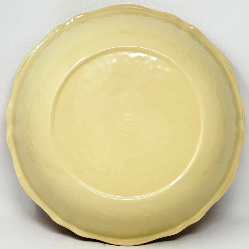 HiEnd Accents Southwest Native Feather Textured Melamine Ex Lg Bowl 14